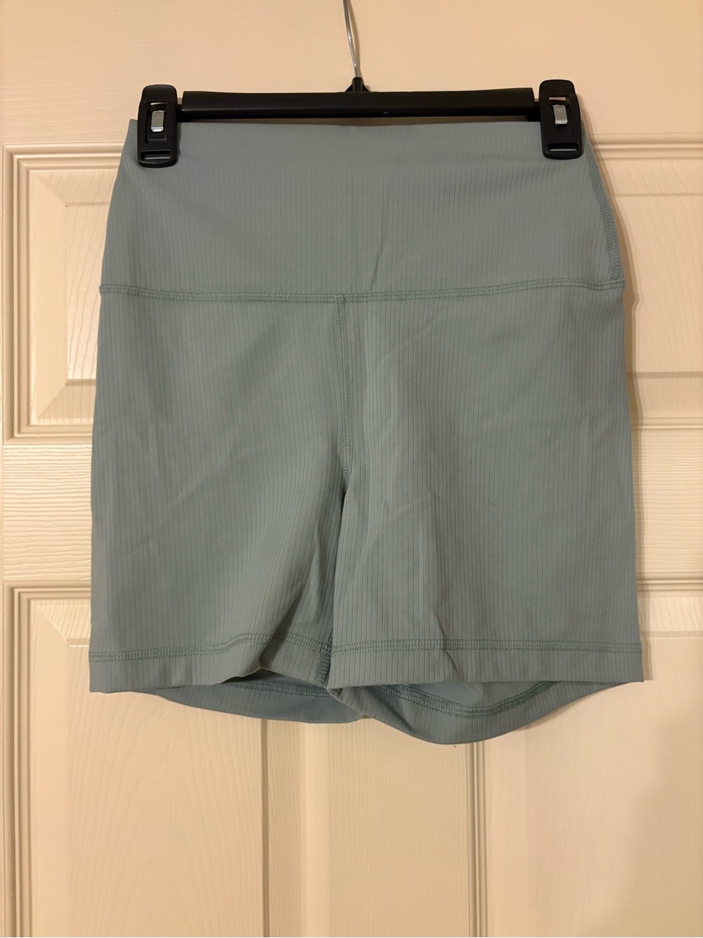 Reflex High-Waist Ribbed Bike Shorts - Sage